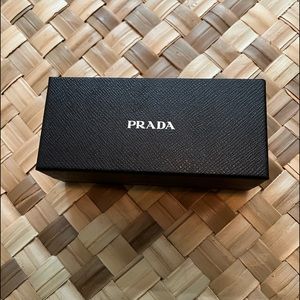 EMPTY BLACK PRADA SUNGLASSES BOX EXCELLENT CONDITION 7” x 3” x 3”